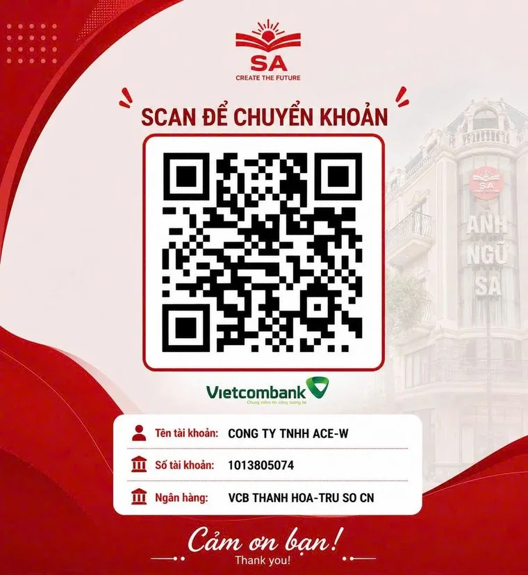 Mã QR chuyển khoản Vietcombank, Công ty TNHH ACE-W